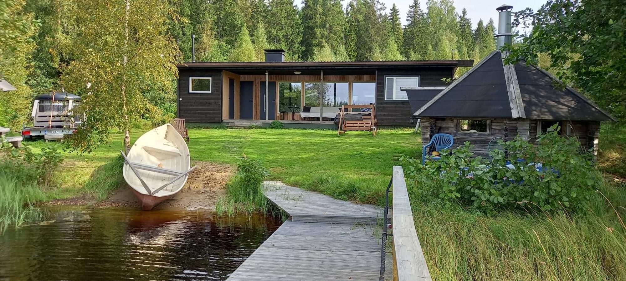 Private Lakeside Holiday Property In Nature Kankaanpää Kültér fotó